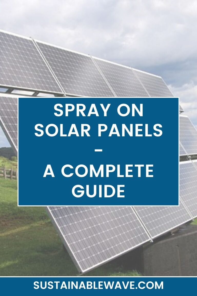 SPRAY ON SOLAR PANELS